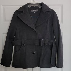 Belted Gray Kenneth Cole Reaction Coat